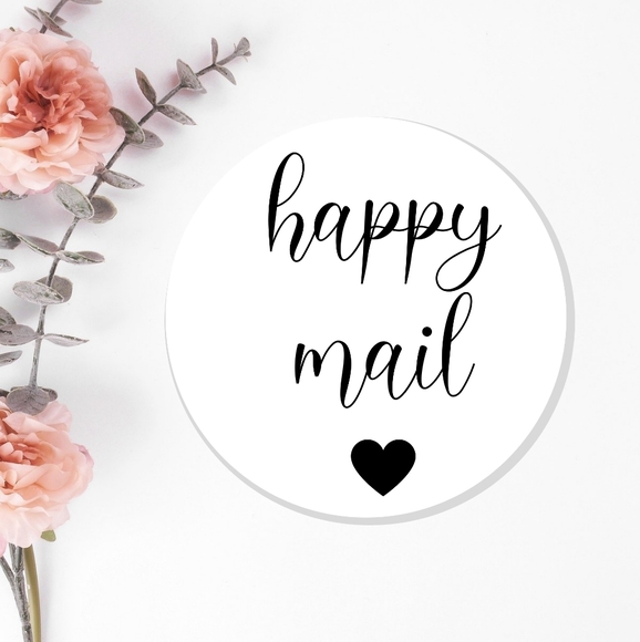 Happy Mail Stickers 2" stickers 200 count - Picture 1 of 1